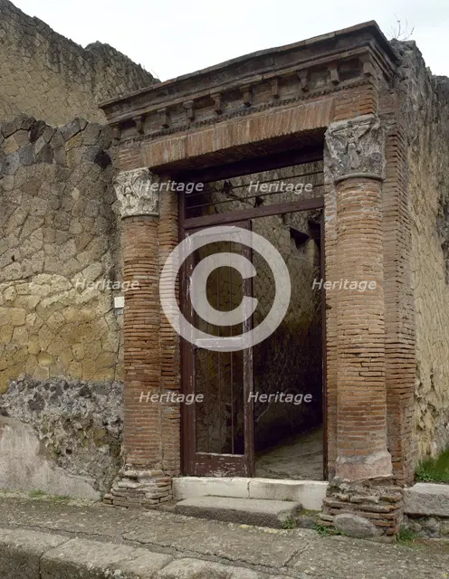 House of the Great Portal, Lower Decumanus, Herculaneum, Italy, 2002.  Creator: LTL.