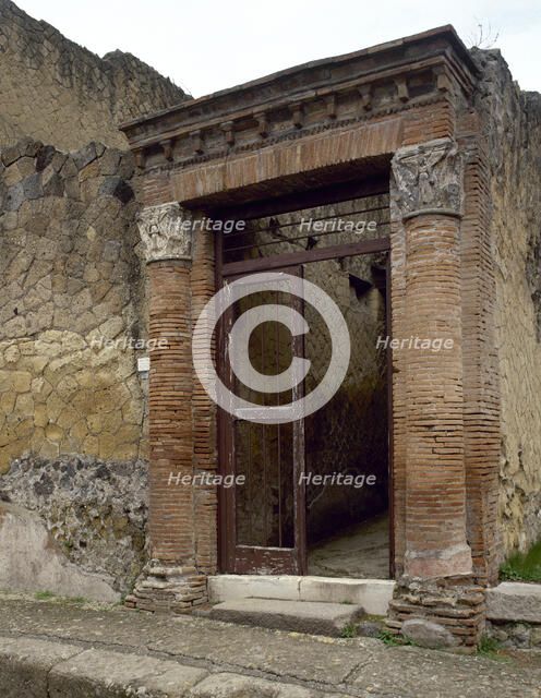 House of the Great Portal, Lower Decumanus, Herculaneum, Italy, 2002.  Creator: LTL.