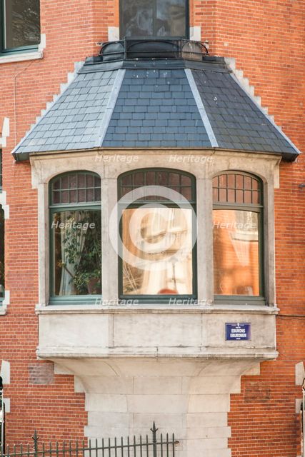 House of the Quakers, 50 Sq. Ambiorix, Brussels, Belgium, (1899), c2014-2017. Artist: Alan John Ainsworth.