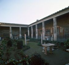 House of the Vettii in the Roman town of Pompeii, 1st century. Creator: Unknown