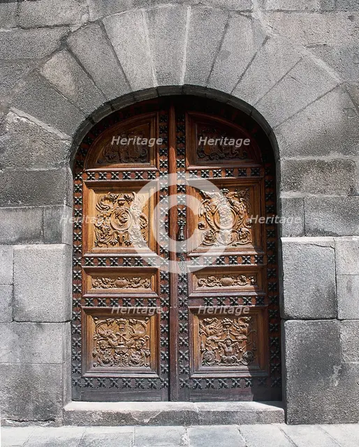 House of Ximenes de Cisneros (1436-1517), built by  Benito Jimenez de Cisneros, Madrid, Spain, 2001. Creator: LTL.