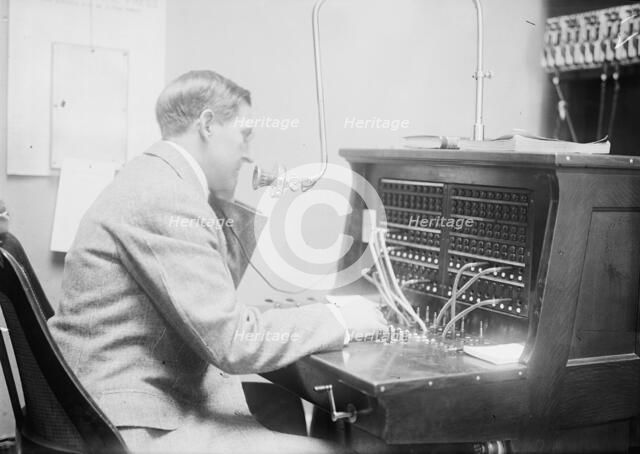 House Office Building - Telephone Exchange, 1912. Creator: Harris & Ewing.