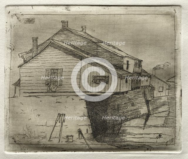House Over Water, 1878. Creator: Otto H. Bacher (American, 1856-1909).