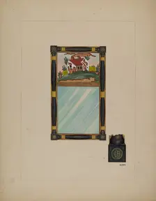 House Looking Glass, c. 1940. Creator: Emilio Zito