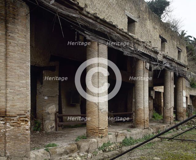 House next to the Forum, Herculaneum, Italy, 2002.  Creator: LTL.