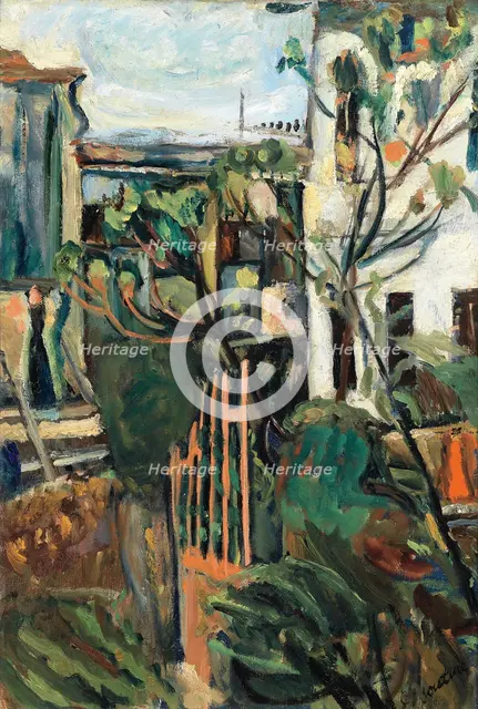 House near Paris (Maison aux environs de Paris), 1918. Artist: Soutine, Chaim (1893-1943)