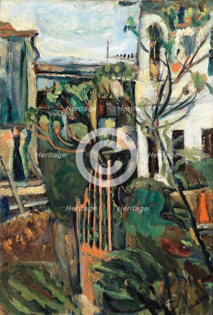 House near Paris (Maison aux environs de Paris), 1918. Artist: Soutine, Chaim (1893-1943)