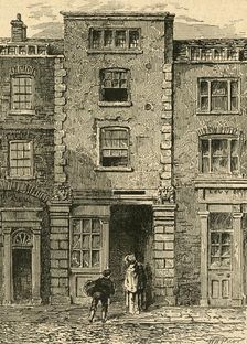 House Said to Have Been Occupied by Dryden in Fetter Lane 1897. Creator: Unknown