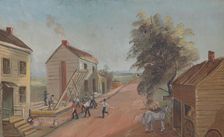 House Raising, 1870s. Creator: William P. Chappel