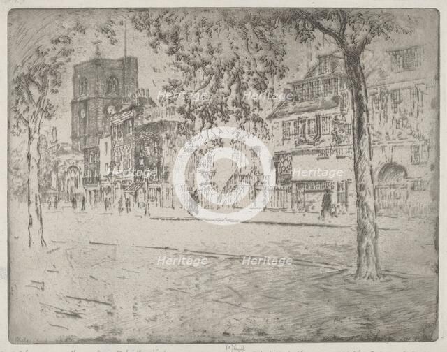 House Where Whistler Died, 1904. Creator: Joseph Pennell.