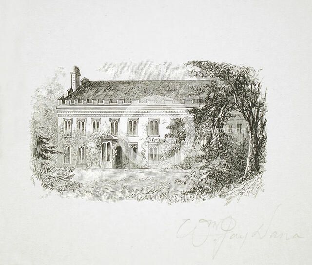 House with Tree on Right, 1880. Creator: William Jay Dana.