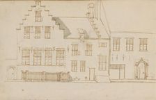 House with a stepped gable c.1783-c.1797. Creator: Johannes Huibert Prins