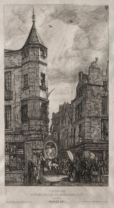 House with a Turret, No. 22 Street of the School of Medicine, 1861. Creator: Charles Meryon (French, 1821-1868)