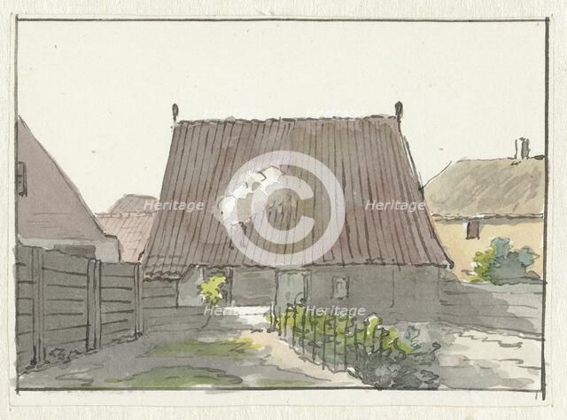House with backyard, 1782-1837. Creator: Pieter Bartholomeusz. Barbiers.