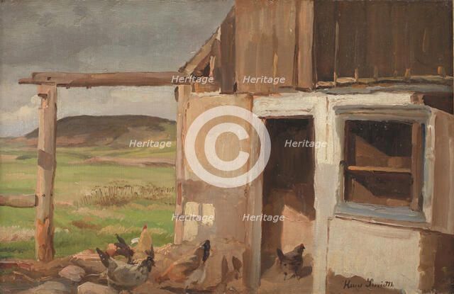 House with manor house, 1818-1918. Creator: Hans Smidth.