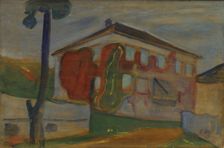 House with Red Virginia Creeper, probably between 1898 and 1899. Creator: Edvard Munch