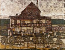 House with Shingle Roof (Old House II), 1911. Artist: Schiele, Egon (1890–1918)