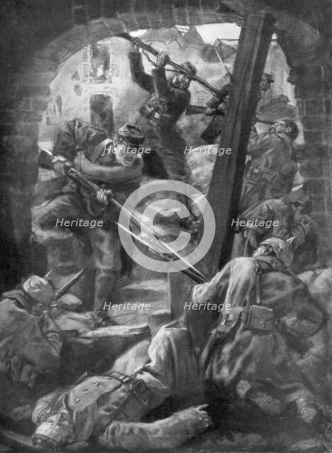 'House to House', Artois, France, 9 May 1915 (1926). Artist: Unknown