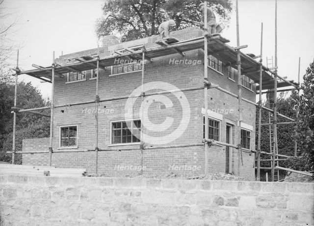 House under construction, c1935. Creator: Kirk & Sons of Cowes.