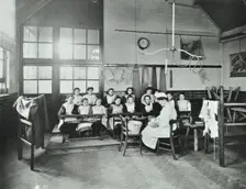 Housewifery lesson, Childeric Road School, Deptford, London, 1908