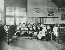 Housewifery lesson, Childeric Road School, Deptford, London, 1908