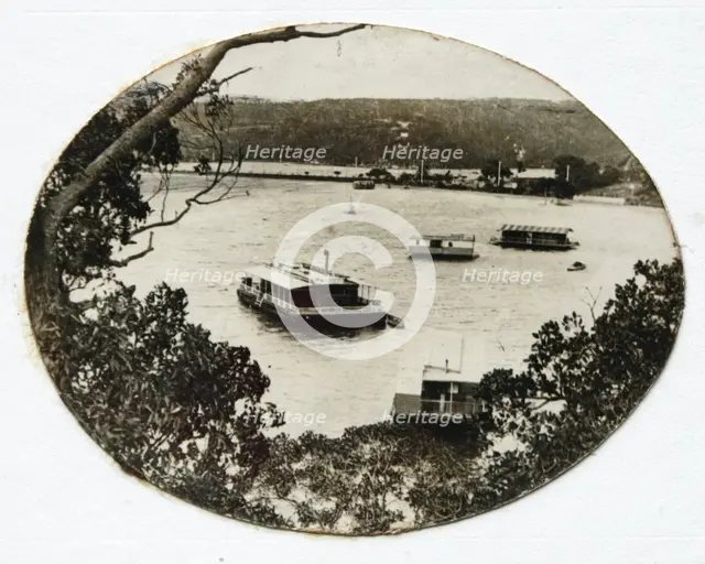 Houseboats at The Spit, c1920. Creator: Unknown.