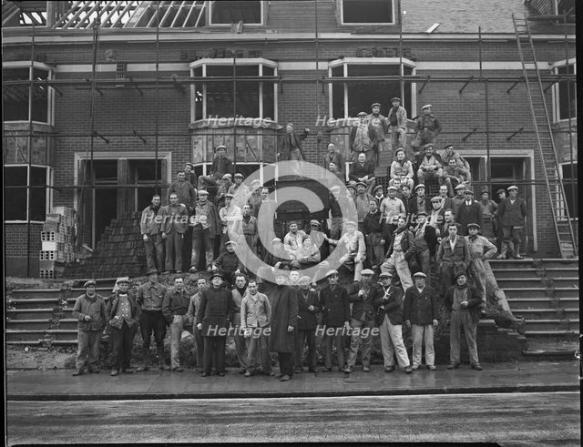 Housebuilding, Dover, Kent, 1946. Creator: Ministry of Works.
