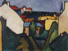 Houses, 1910. Creator: Kanoldt, Alexander (1881-1939)