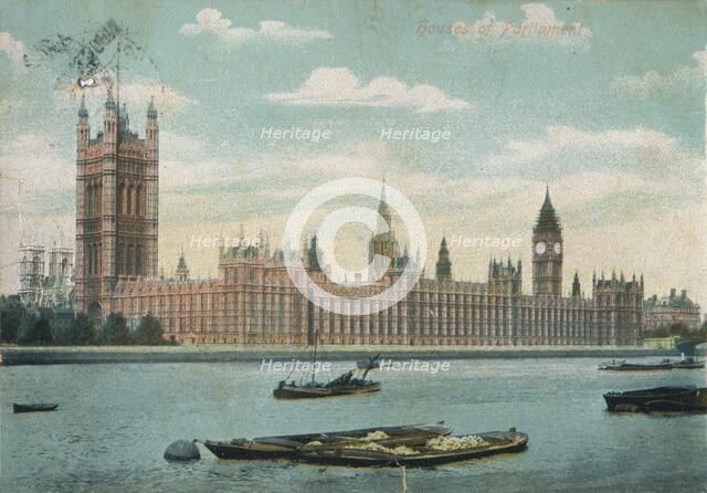 'Houses of Parliament', 1906, (c1900-1930). Artist: Unknown.