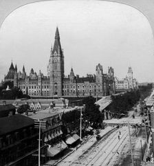 Houses of Parliament, Ottawa, Ontario, Canada.Artist: Keystone View Company
