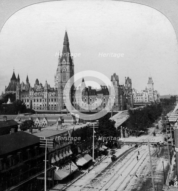 Houses of Parliament, Ottawa, Ontario, Canada.Artist: Keystone View Company