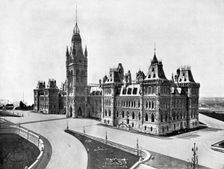 Houses of Parliament, Ottawa, Canada, 1893.Artist: John L Stoddard