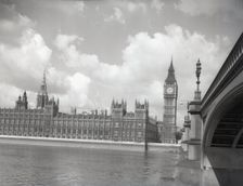 Houses of Parliament, London, c1955. Creator: Arthur Charles Kirby Ware
