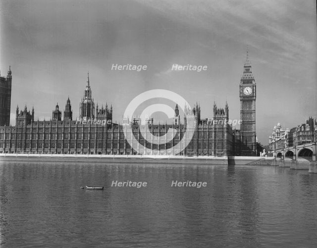 Houses of Parliament, London, c1955.  Creator: Arthur Charles Kirby Ware.