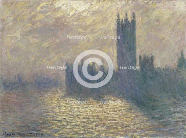 Houses of Parliament, Stormy Sky, 1904.