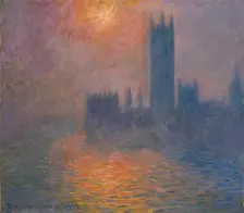 Houses of Parliament. Sunset, 1900-1901. Creator: Monet, Claude (1840-1926)