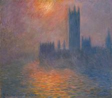 Houses of Parliament. Sunset, 1900-1901. Creator: Monet, Claude (1840-1926)