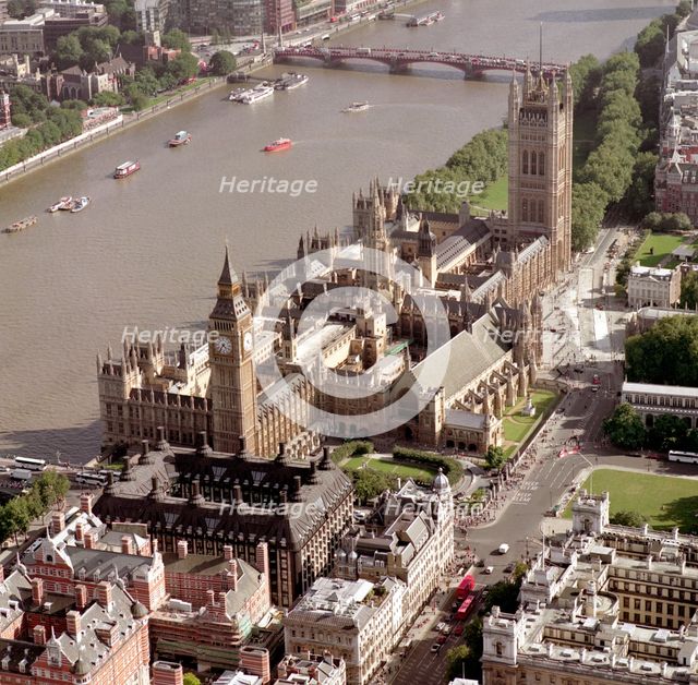 Houses of Parliament, Westminster, London, 2002. Artist: EH/RCHME staff photographer