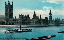 Houses of Westminster, London 1907, (c1900-1930)