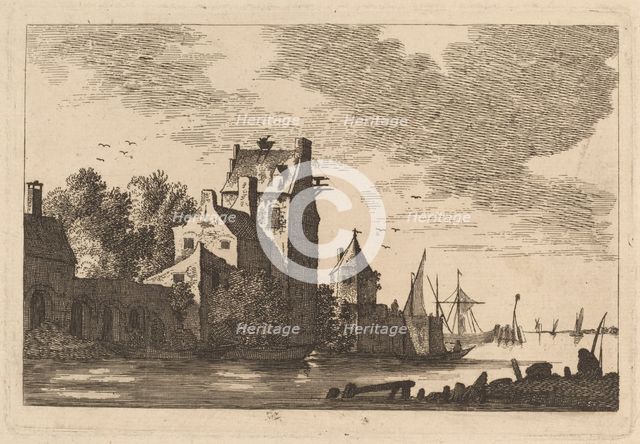 Houses on an Inlet. Creator: Franz Edmund Weirotter.