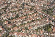 Houses on Bedford Park garden suburb, London, 2018. Creator: Historic England Staff Photographer
