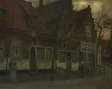 Houses on the Breedstraat, Enkhuizen, 1885-1900. Creator: Johann Eduard Karsen