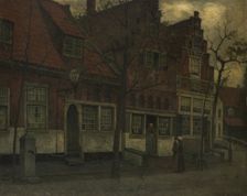 Houses on the Breedstraat, Enkhuizen, 1885-1900. Creator: Johann Eduard Karsen