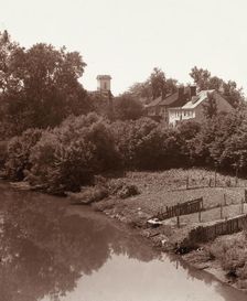 Houses on Water Street, from the bridge, Fredericksburg, Virginia, between 1927 and 1929. Creator: Frances Benjamin Johnston