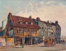 Houses on West Side of Church Street, Lambeth Lambeth Bridge Road, London, c1874 (1926). Artist: John Crowther