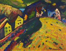 Houses at Murnau, 1909. Creator: Vassily Kandinsky