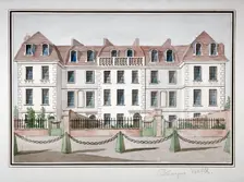 Houses at Cheyne Walk, Chelsea, London, c1850. Artist: Anon