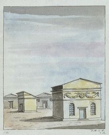 Houses at Spoleto, 1786. Creator: Elias Martin