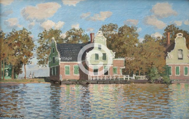 Houses at the bank of the river Zaan, 1871-1872. Artist: Monet, Claude (1840-1926)