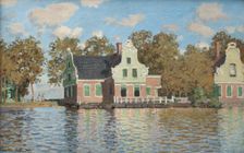 Houses at the bank of the river Zaan, 1871-1872. Artist: Monet, Claude (1840-1926)